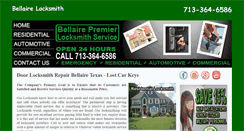 Desktop Screenshot of bellaire--locksmith.com