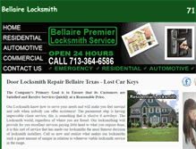 Tablet Screenshot of bellaire--locksmith.com